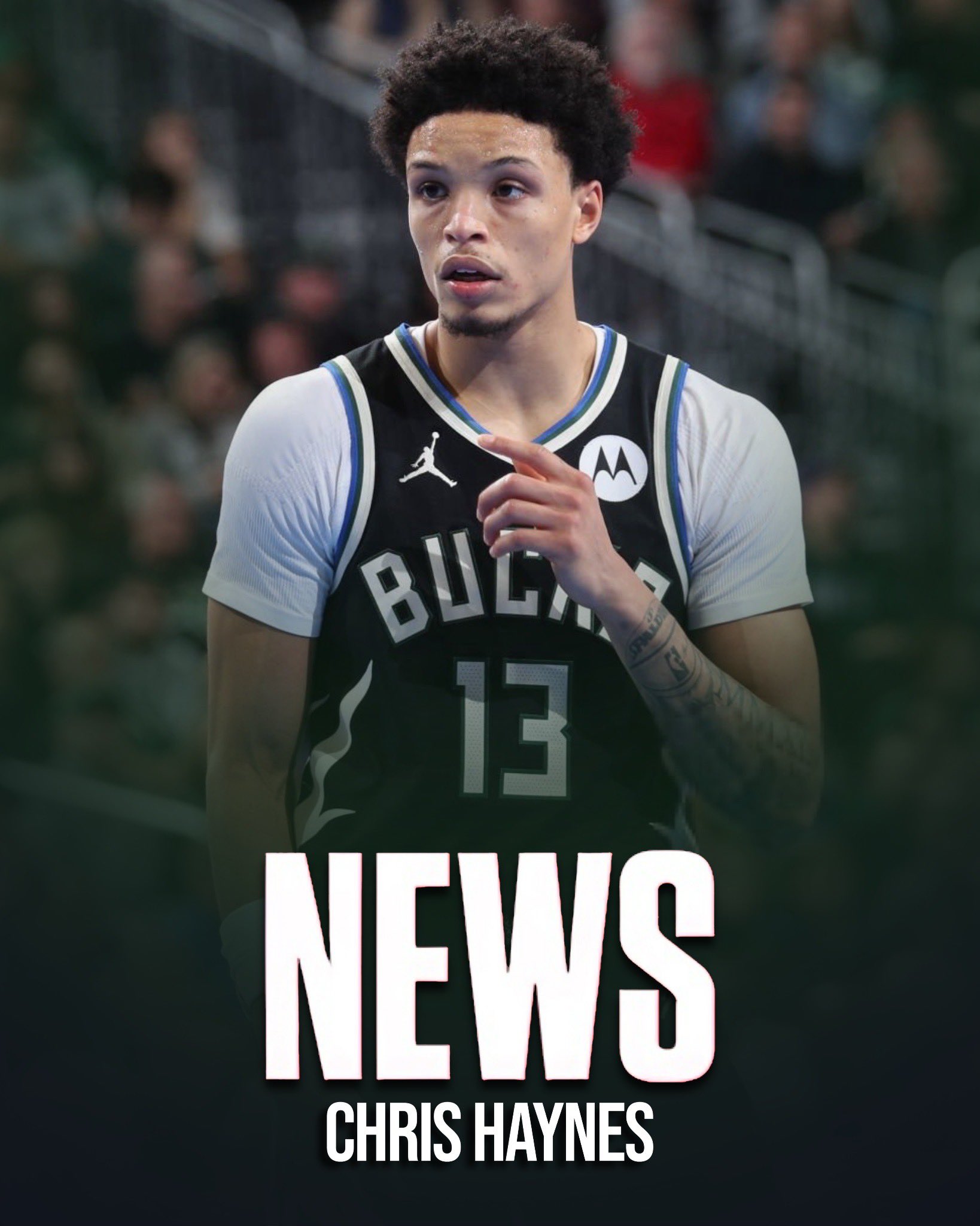 移动体育平台-Haynes：雄鹿撤回对罗林斯的资质报价，他将成为完全自由球员